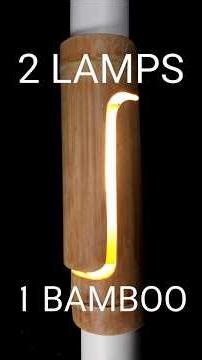 DIY Bamboo Lighting #woodworking #woodwork #wood #bamboo