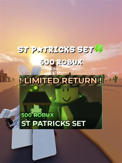 St. Patrick's Day Special Set in Roblox Evade