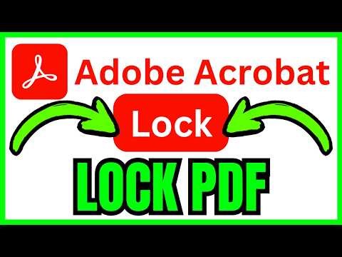 How To LOCK PDF In Adobe Acrobat (QUICK & EASY) 2026