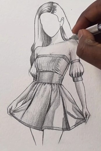 Easy 💃💯 girl drawing trick #art #drawing #artist | Abhishek Art