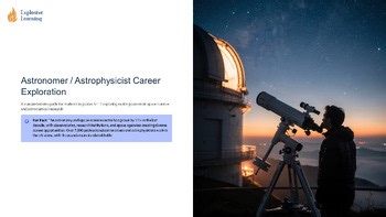 Astronomer Astrophysicist Career Exploration 101 4 12 Career Lesson: Duties