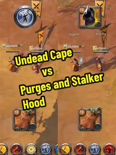 Undead Cape vs Purges and Stalker Hood | Albion Online #albion #albiononline #mmorpg
