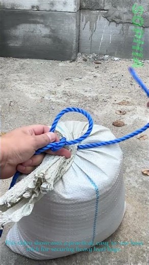 Genius Knot Trick: Securely Tie Heavy Load Bags