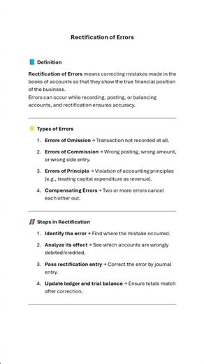 Rectification of Errors_Class 11th Accounts Commerce 📚