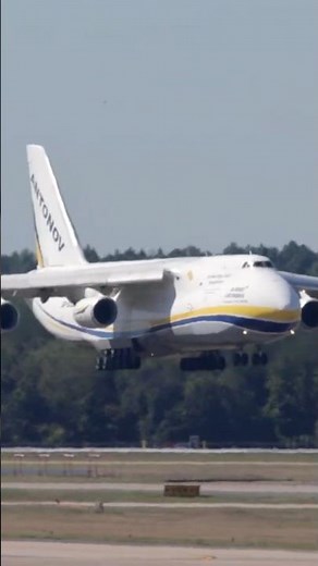 Massive Antonov An-124 Landing at IAD 🌍 ✈️
