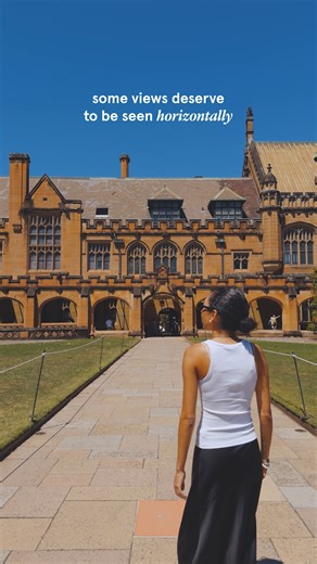 Proof that some things are better horizontal than vertical ✨ #USYD
