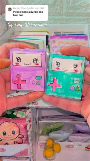 Packing fake order: squishy toys & kawaii stickers! DIY paper squishies & cute cards.