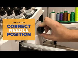 Correcting Needle Position ERROR on your Meistergram Embroidery Machine GEM PR-1500