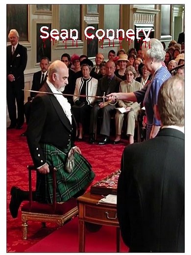 Sean Connery Knighted by Queen Elizabeth #seanconery #Queen #2000 #Bond #Icon #Royal
