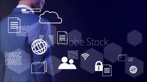 Document management system DMS Enterprise content management ECM for company digital transformation paperless workflow, better data search store share and security system cloud technology.