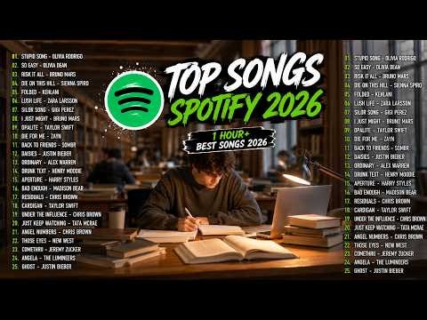 Top Songs Spotify 2026 🎧 Study & Work Music Playlist 1 Hour+ (Focus & Productivity)