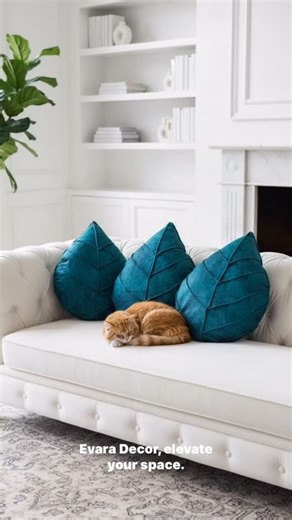 EVAARA DECOR on Instagram: "“Small detail, big impact. Add this touch of nature to your home 🌱.” . . . . #HomeDecor #AestheticHome #CozyCorner #DecorSale #InteriorFinds #PillowDesign #ModernDecor #UpgradeYourSpace #LeafPillow #ShopNow #HomeStyle"