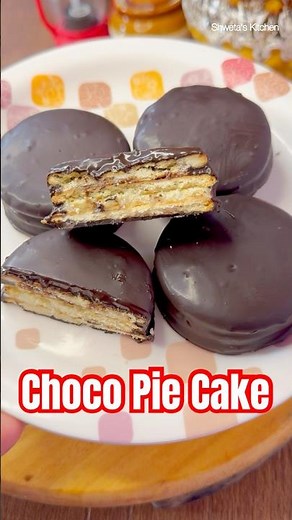 Choco Pie Cake Recipe – No Oven, No Eggs | How to make Choco Pie cake | Easy Choco Pie cake at home