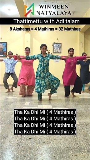Thattimettu in Adi talam #dance #bharatanatyam #adavu #danceclass #indiandance #classical#learndance