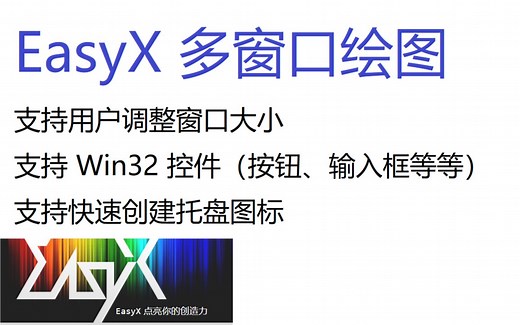 【C 语言绘图】EasyX 居然可以创建多个绘图窗口、使用 Win32 控件？！