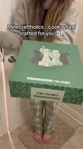 I turned Minecraft into a real chess board 👀♟️ Play or display? #Minecraft #Chess #Shorts #viral