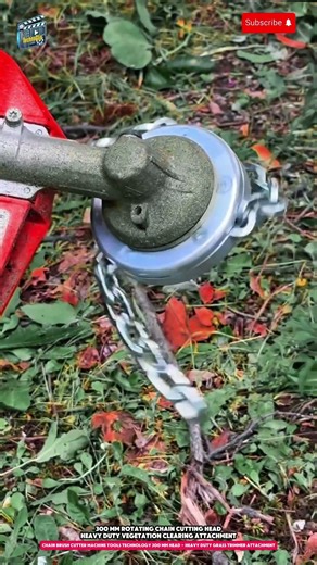 Chain Brush Cutter Machine Tools Technology 300 mm Head - Heavy Duty Grass Trimmer Attachment