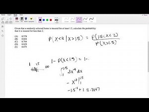 SOA Exam P Question 38 | Conditional Probability