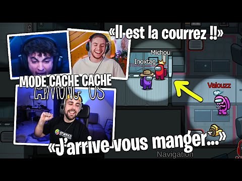 On test le nouveau mode cache-cache sur Among us (ça fait peur en vrai...)