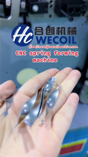 Wire forms made in wecoil spring machine