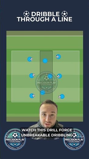 ⚽ Dribble Through a Line ⚽