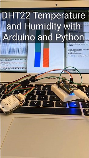 DHT22 Temperature and Humidity with Arduino and Python 🌡️💧 #arduino #DHT22 #python #arduinomicro