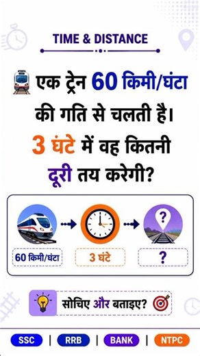 3 घंटे में वह कितनी दूरी तय करेगी ? Time Speed Distance Practice Question | SSC Maths |