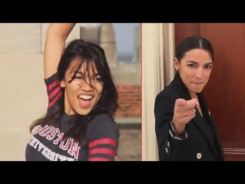 Alexandria Ocasio-Cortez Dances Again Outside Her Office