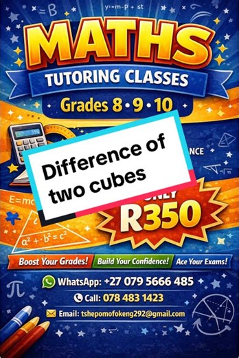 Difference of two cubes#math #contentcreator #mathematics #maths #mathsteacher