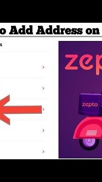 How to Add Address on the Zepto app