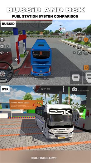 bus simulator indonsia vs bus simulator kerala fuel station petrol pump comparison
