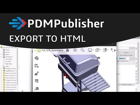 How to Export Each SOLIDWORKS Parts and Assemblies as HTML - PDMPublisher 2025