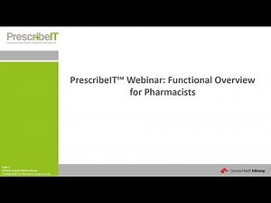 Pharmacists: See How PrescribeIT Works in an EMR System and a PMS