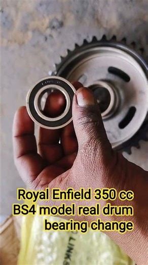 Royal Enfield 350 cc BS4 model real drum bearing change