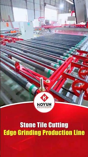 A fully automated tile cutting and edge-grinding production line can process 24,000 meters per day.