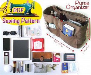 Handbag Organizer Insert Sewing Pattern (PDF Download) - Etsy