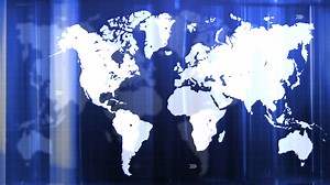 Download Digital World Map News Studio Background for free