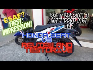 Honda BeAT v3 Review and Testdrive (May issue nga ba?)