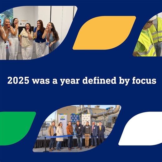 #TeamADM turned focus into momentum in 2025, strengthening reliability and pushing innovation forward. From flavors and postbiotics to decarbonization and biofuels, we invested in what works and what’s next. We did it together. One team with one purpose. #YearinReview #EndofYearRecap #NewYearAhead #CheersTo2026 | ADM