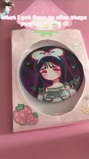 What I got from an alien stage pop up! #cutecore #alienstage #kawaii #pink #sanrio #seals #fypシ