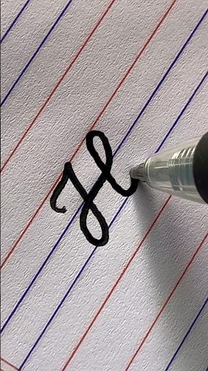 Capital ‘H’ in Cursive Writing | Cursive Handwriting #handwriting #cursive