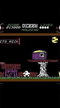 Dizzy: The Ultimate Cartoon Adventure [MS DOS] Title Screen on IBM PC Speaker {TikTok Edition}