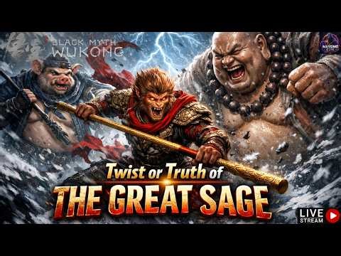 Black Myth: Wukong LIVE 🔥 Twist or Truth of the Great Sage | Giant Monk ⚡! #gaming #live #wukong