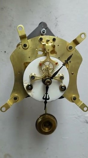Waterbury open escapement mantle clock movement.