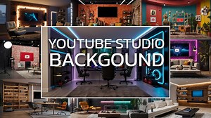 Digital Youtube Studio Background - Professional Virtual Backdrop for Video Creators, Streamers, and Vloggers - High-resolution (BG2) - Etsy