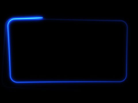 Rounded Rectangle Animated Neon Swinging Frame • Free Infinite Loop Motion Graphics Frame