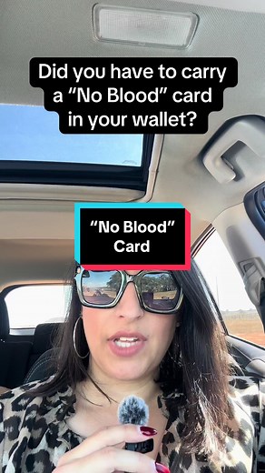 Importance of Carrying a 'No Blood' Card for Jehovah’s Witnesses