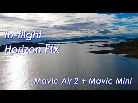 Mavic Mini & Air 2 - Fixing a Crooked, Sloping Horizon & Easy inflight Gimbal Calibration