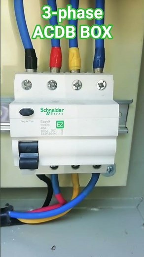 3-phase ACDB box | Energy meter RCCB MCB SPD 4POLE 40A 40kA #electrical