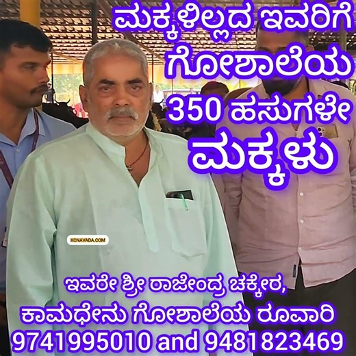 ಮಕ್ಕಳಿಲ್ಲ; 350 ಅನಾಥ ಹಸುಗಳೇ ಮಕ್ಕಳು 6 ಎಕ್ರೆ ಸ್ವಂತ ಭೂಮಿಯೇ ಗೋಶಾಲೆ Kamadhenu Gosamrakshana Trust, Nanchar